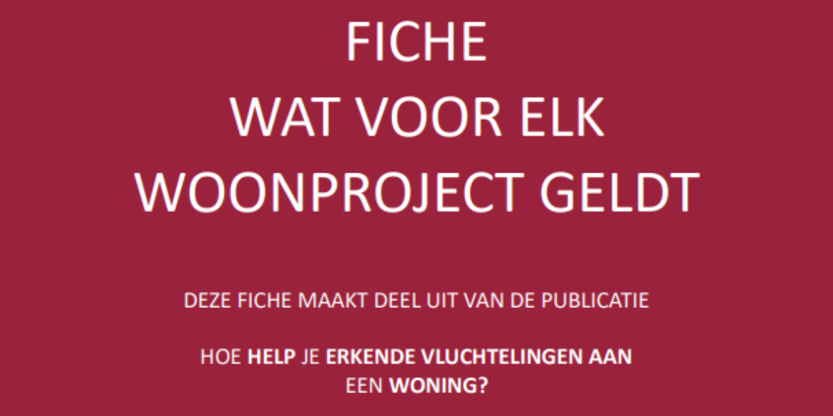 Fiche Wat voor elk Woonproject geldt