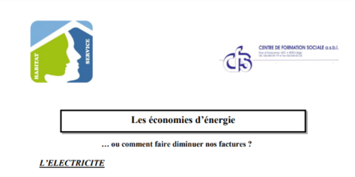 Les économies d'énergie