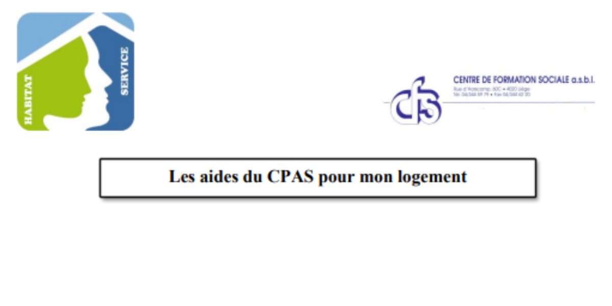 Les aides du CPAS pour mon logement