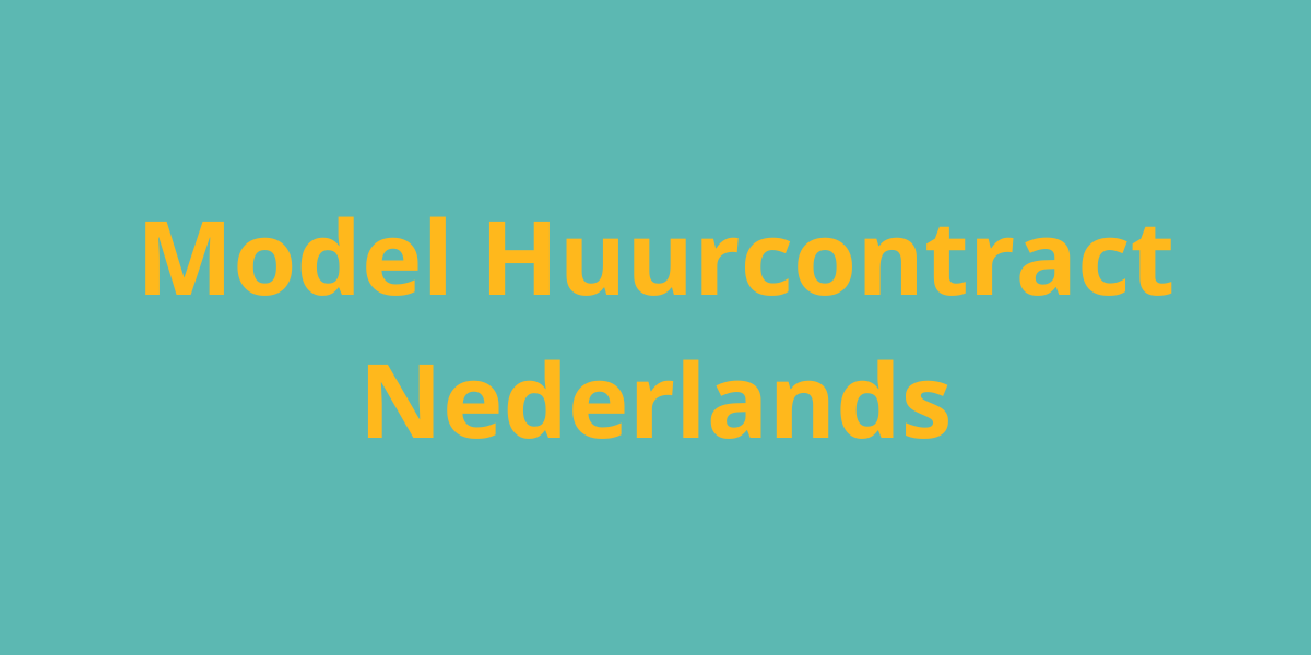 Model huurcontract NL